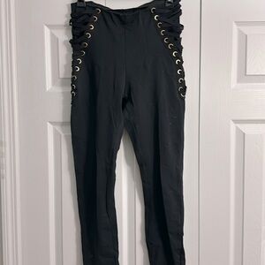 Strappy Black Leggings (S)